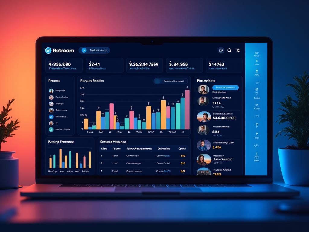 Dashboard finanziaria per web agency e servizi digitali